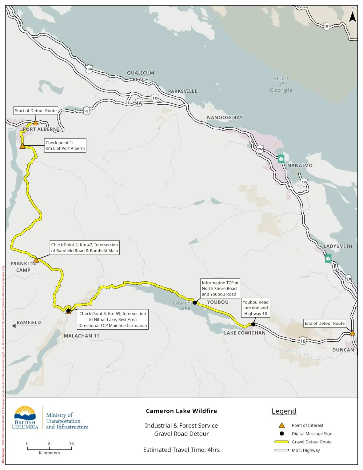 CBC: B.C. Ministry of Transportation map ( Ministry of Transportation)