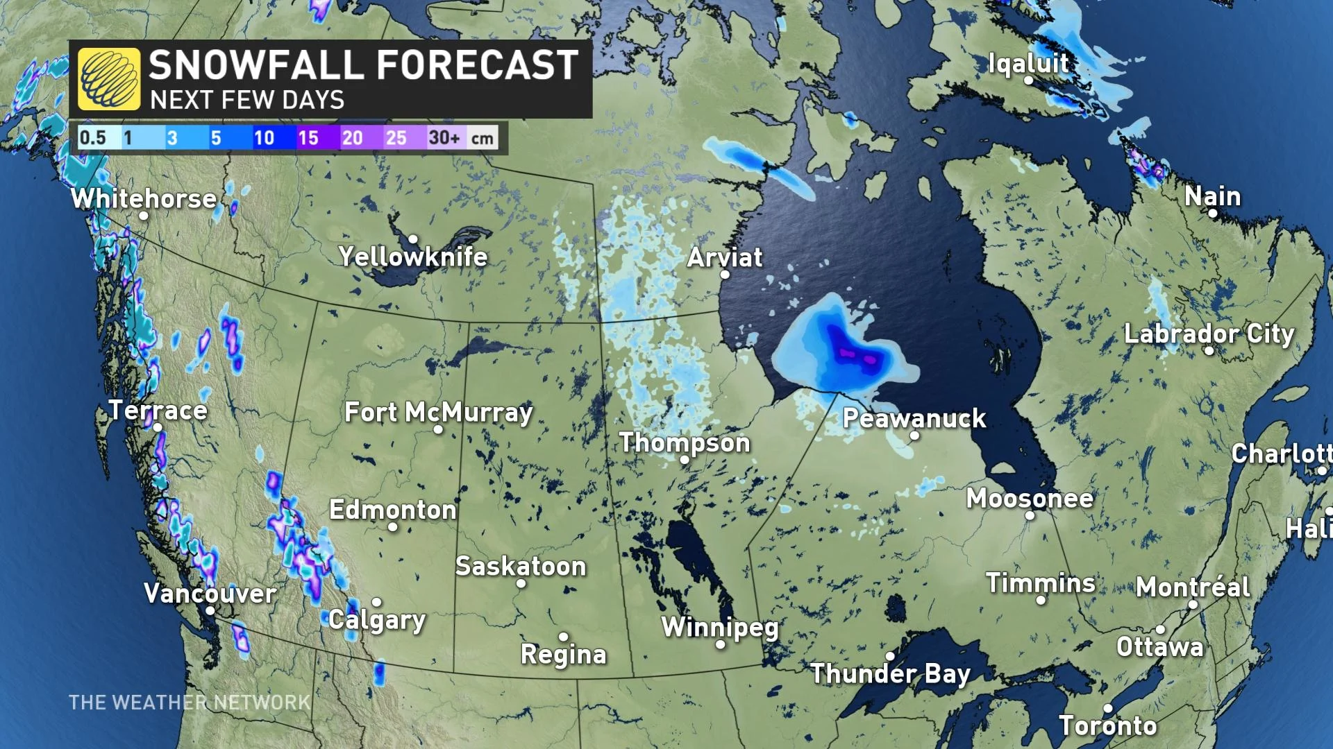 canada day snowfall forecast