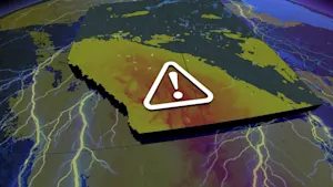 A blocking pattern brings another thunderstorm risk to parts of Alberta on Wednesday