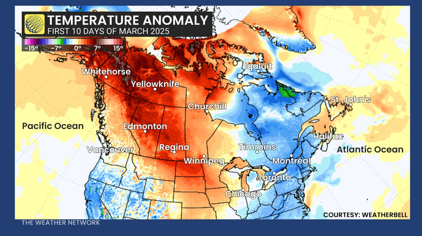 March 2025 Outlook Temps First Ten Days of March