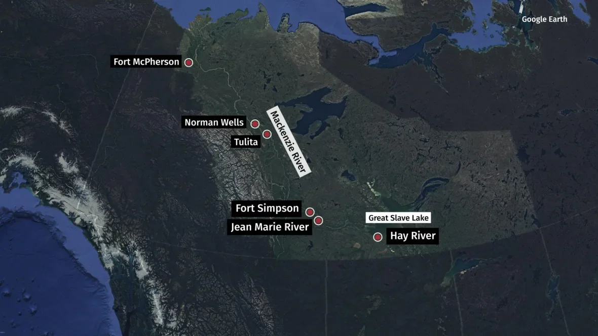 locator-map-of-fort-mcpherson-norman-wells-tulita-fort-simpson-jean-marie-river-hay-river