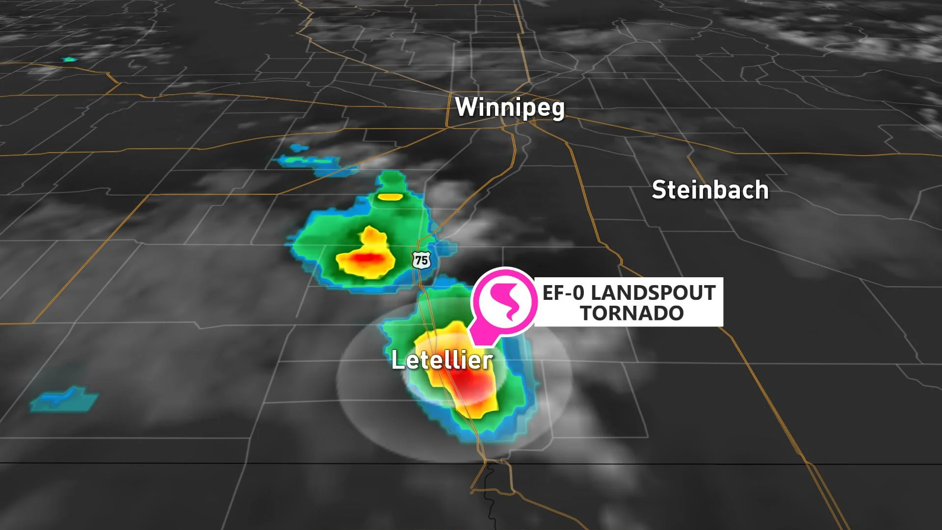 First tornado of the season spotted in southern Manitoba