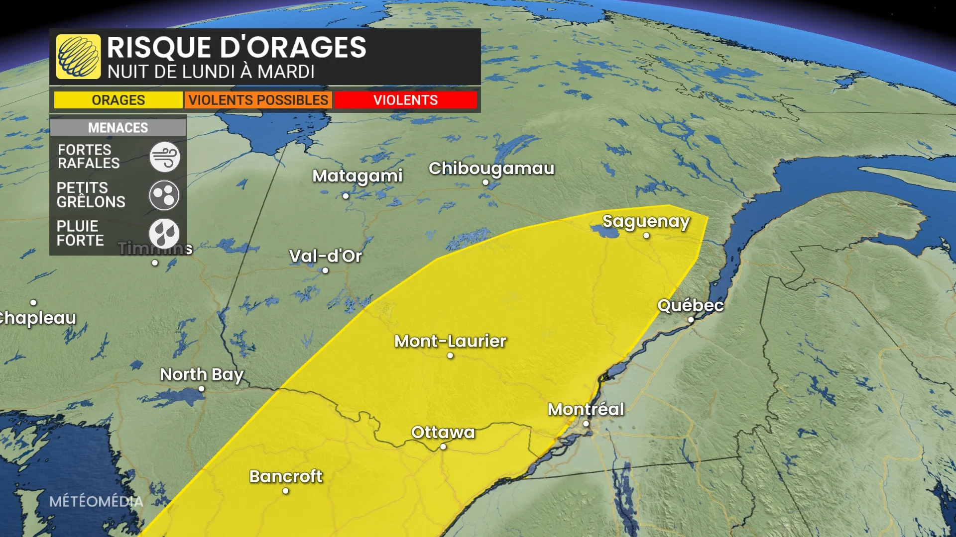 Orage : Bilan de lundi