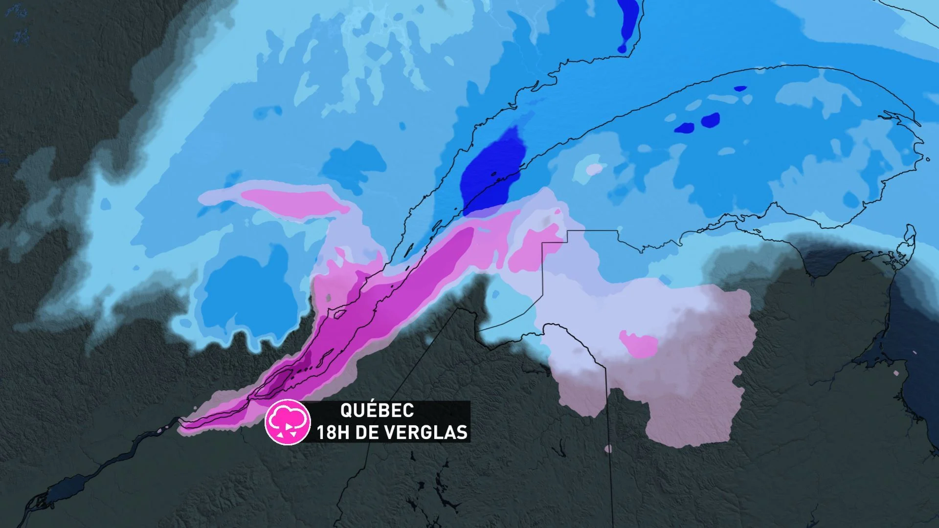 Chaussée glacée : une femme a chuté d'une falaise à Québec