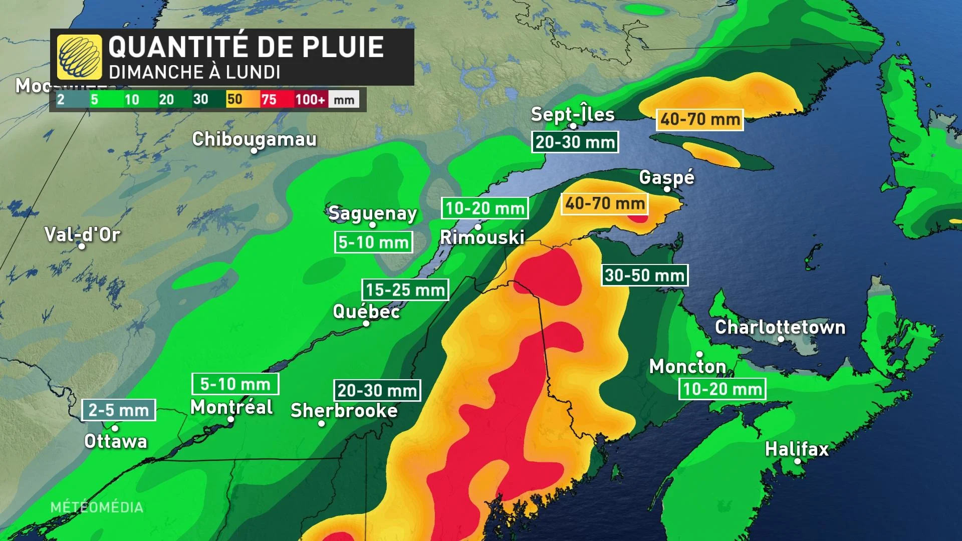 PLUIE PRÉVUE