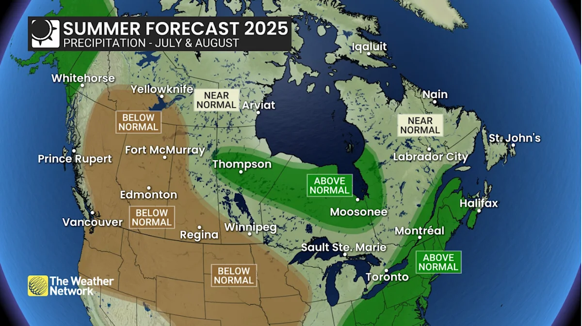 Weather pattern flips hit Canada's summer for July and August - The ...