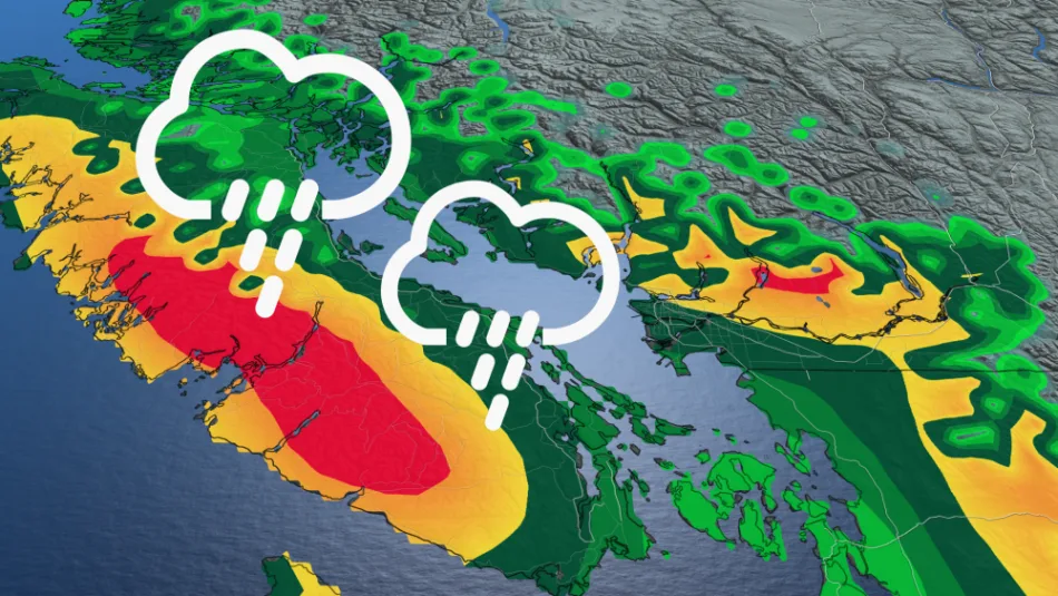 Atmospheric river brings days of rain to B.C., flooding possible