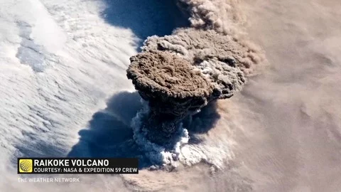 Massive volcanic eruption sends ash streaming toward North America