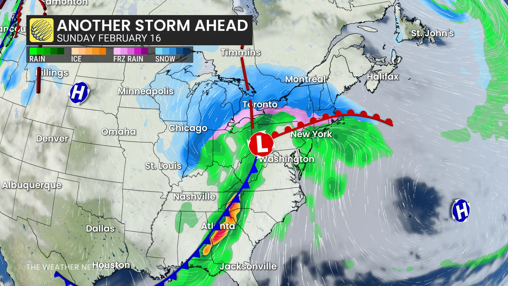 Baron - Ontario next storm Sunday Feb 16