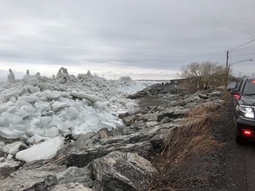 Ice build-up along Lake Erie, Feb 2019, submitted: sean crotty