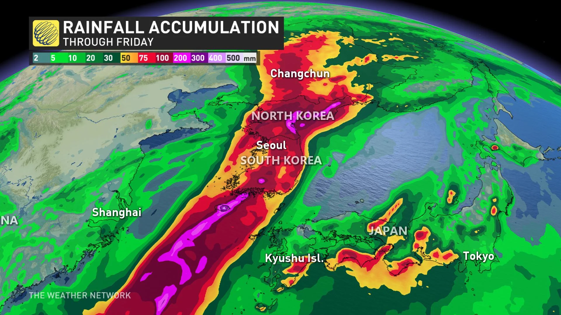 Typhoon Maysak Rainfall