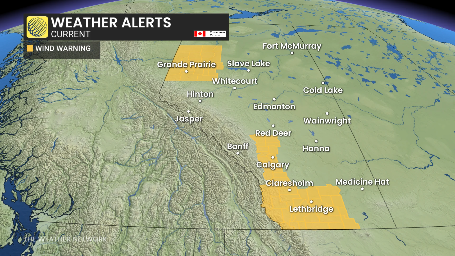Baron - Alberta wind warnings - Nov 10
