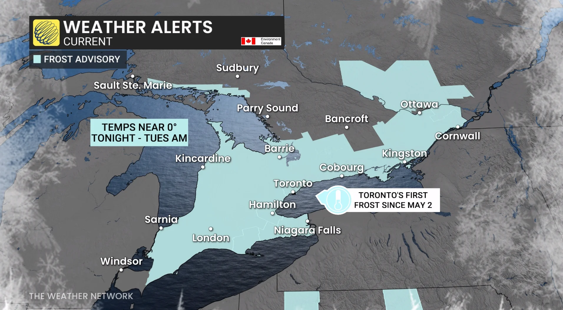 Baron - Ontario frost advisory - Oct. 5