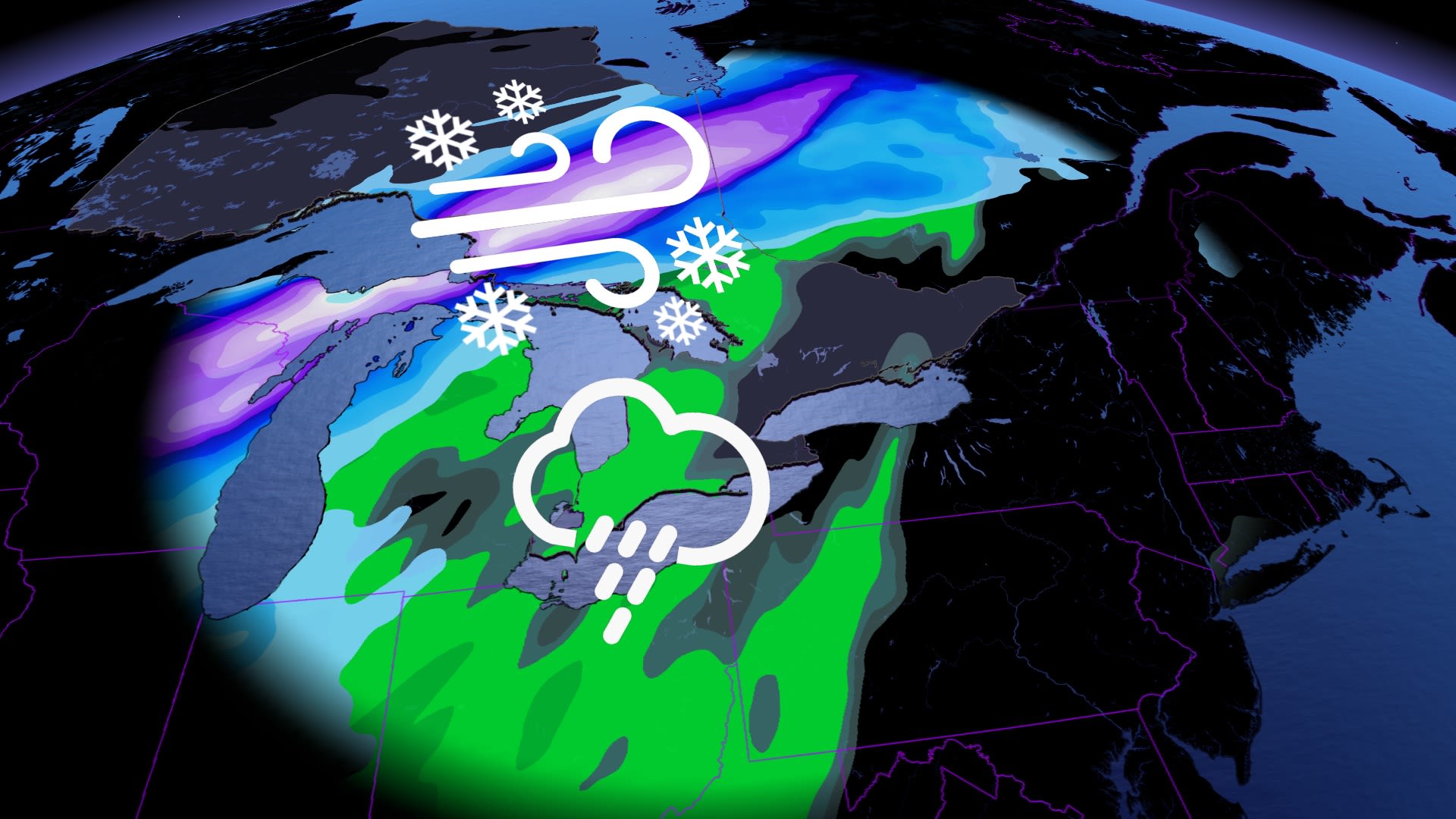 Parts of Ontario could see up to 40 cm of snow from sprawling winter ...