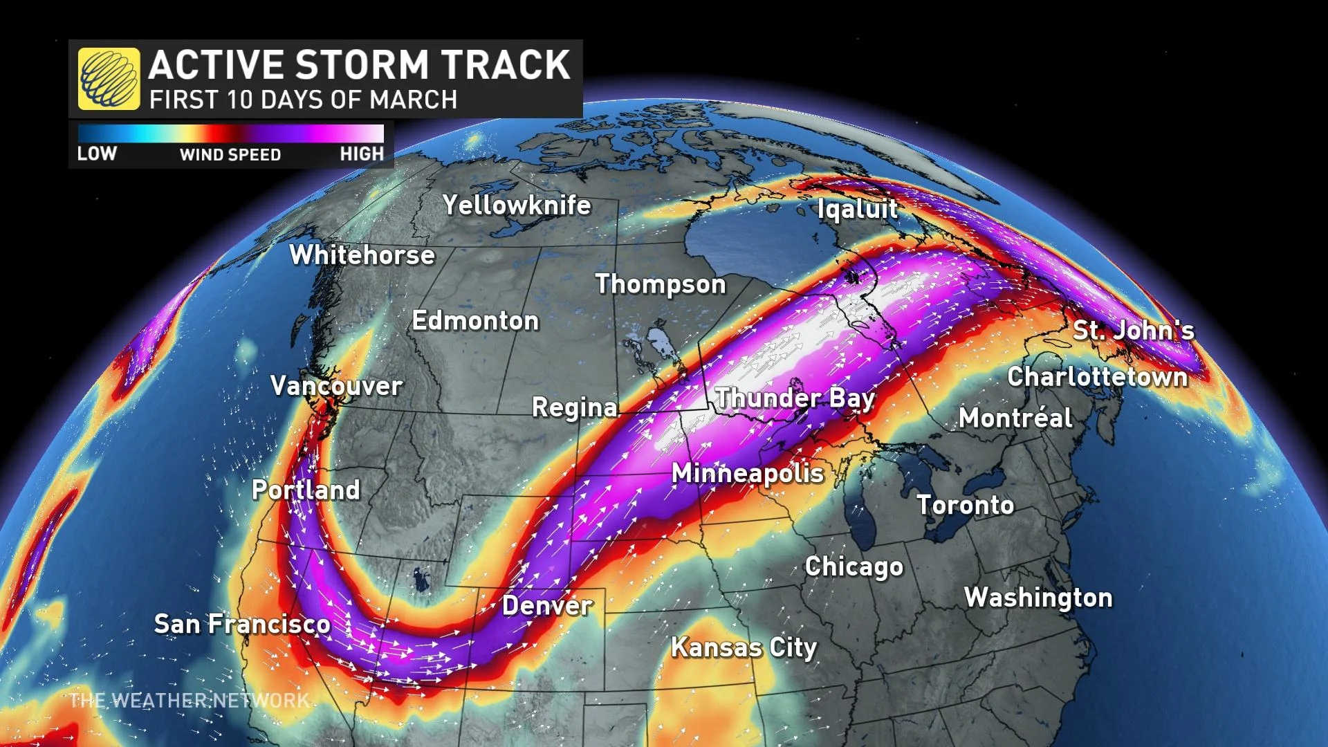 March 2024 Active Storm Track