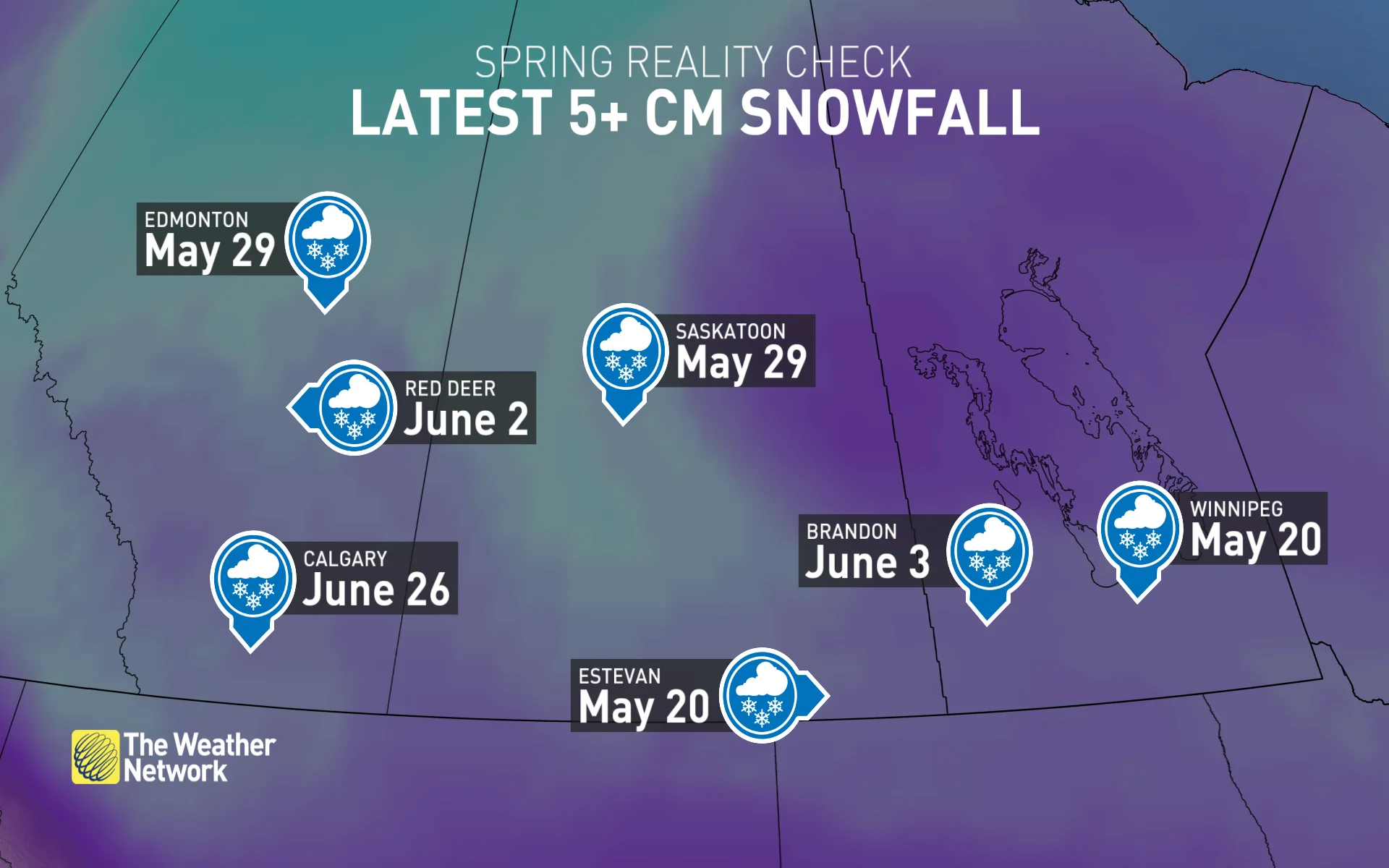 Prairies spring reality check of snowfall