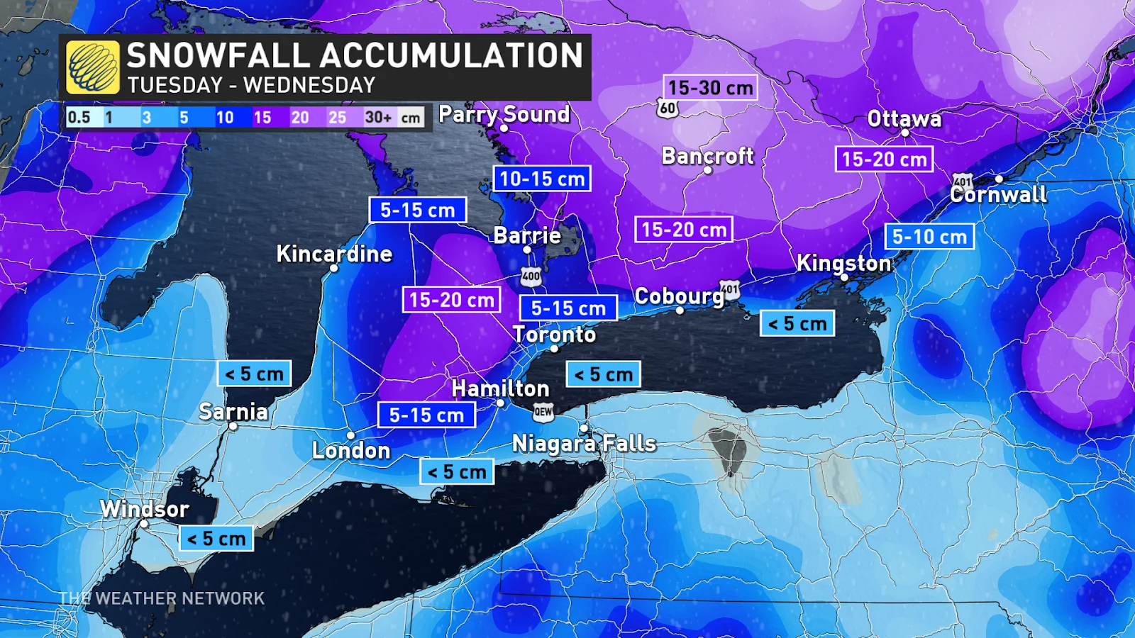 Farreaching winter storm brings widespread impacts, travel hazards to Ontario The Weather Network