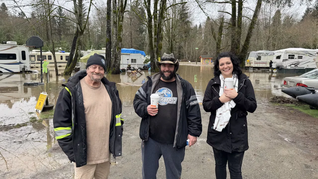 Maple Pool Campground, B.C., Flood, Flooding, Canada, Courtenay, January 31, 2026. (Submitted by Brennan Day)
