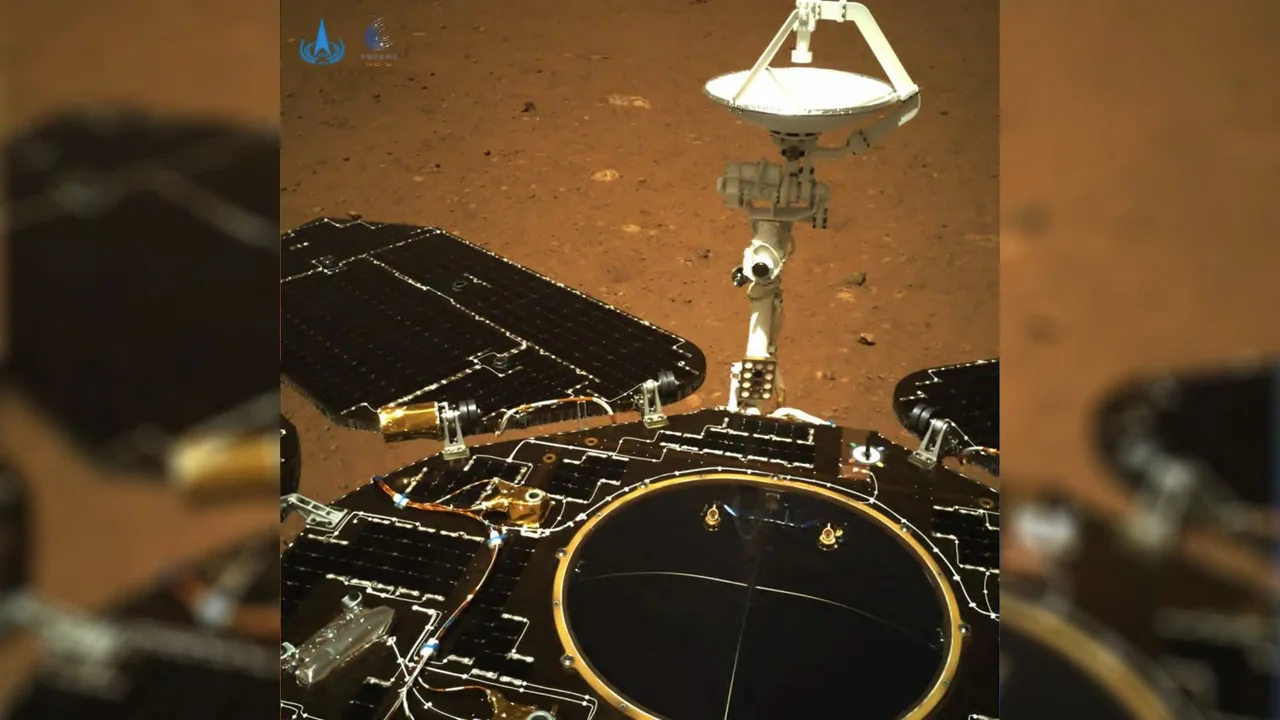 China's Zhurong rover successfully touches down on the surface of Mars