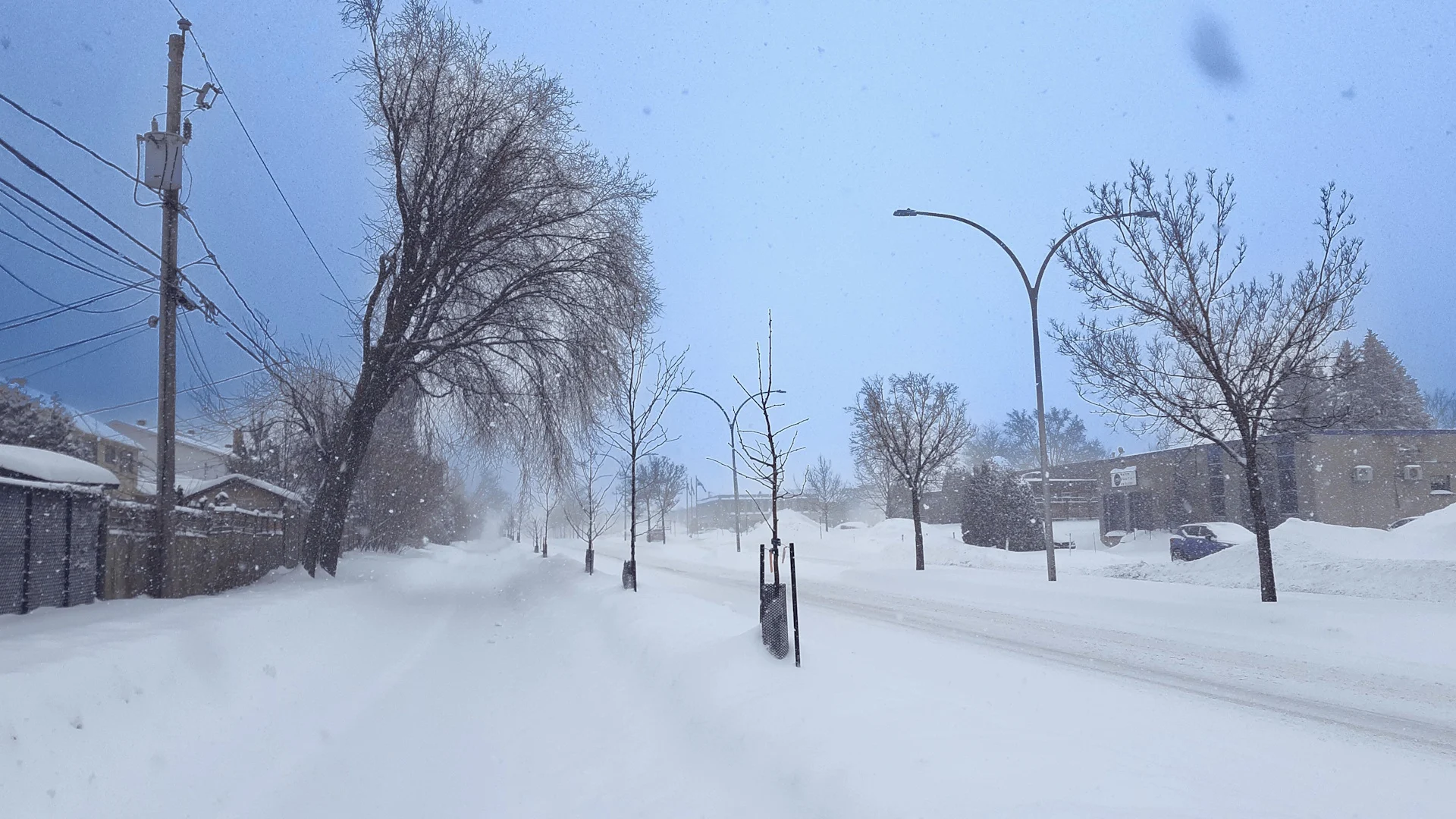 (UGC/Henri Périard) Snow near Montreal, Quebec, February 2025