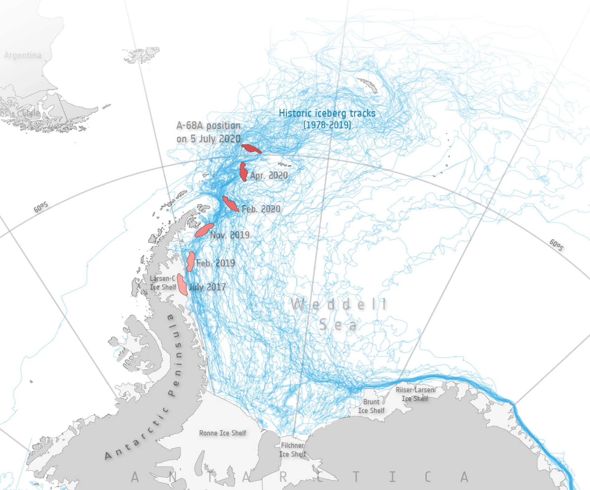 A-68A path new ESA