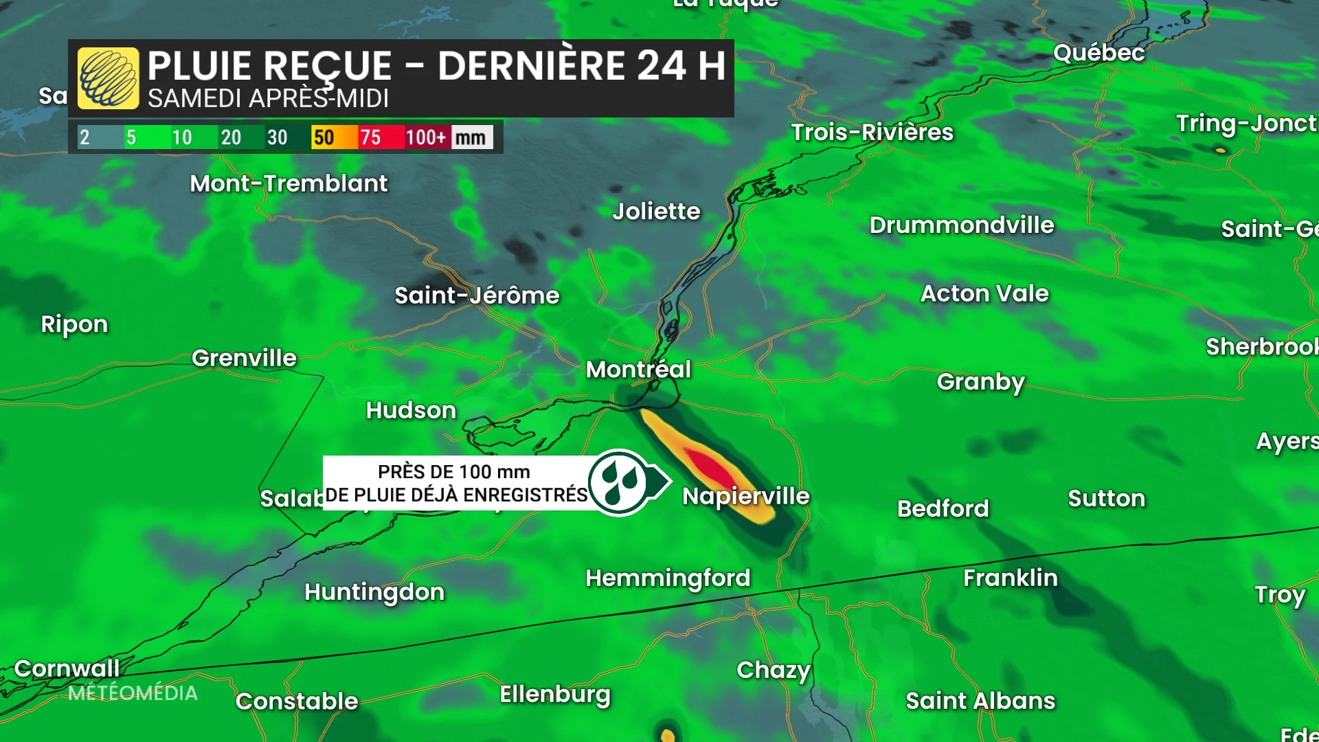 DERNIÈRE HEURE : des inondations signalées à Saint-Mathieu-de-Laprairie