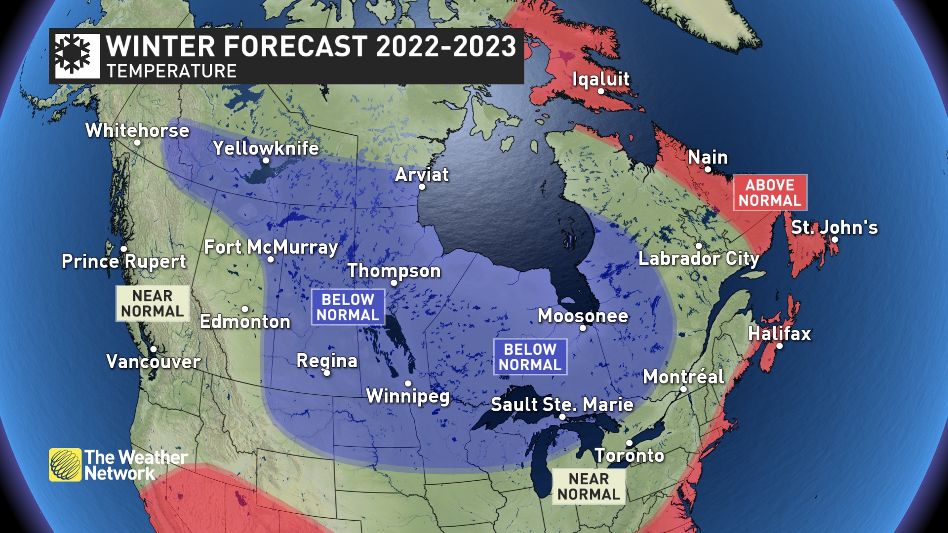 Winter Forecast 2022-23 - National Temperature outlook