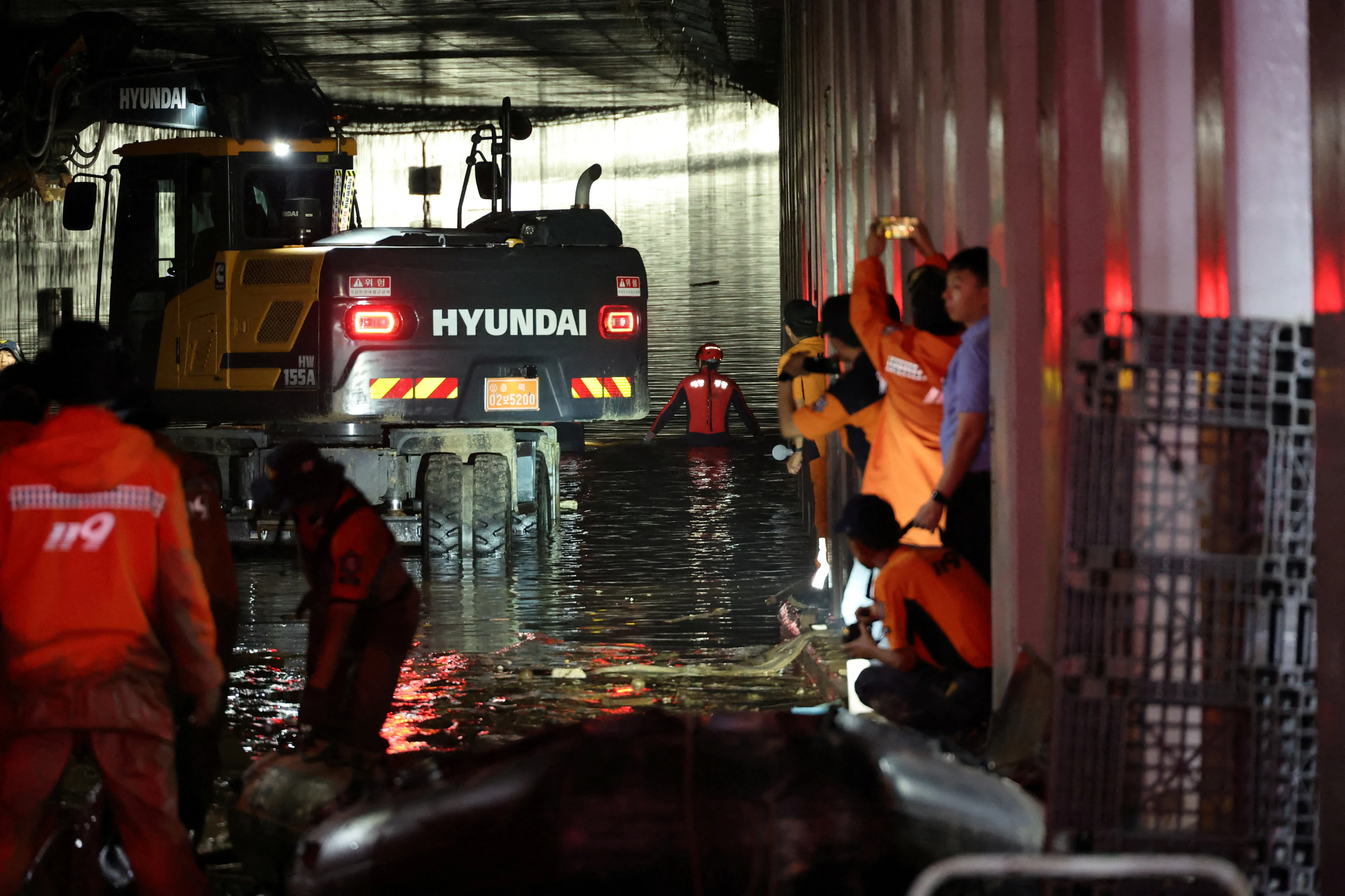 Reuters: Flooding in South Korea July 2023 Yonhap via REUTERS