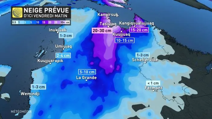 Neige prévue nord 26 octobre 2022