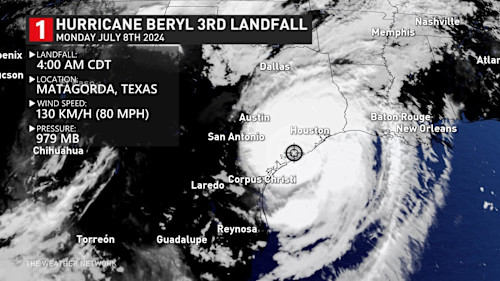 Beryl Makes Third And Final Landfall In Texas Early Monday Morning ...