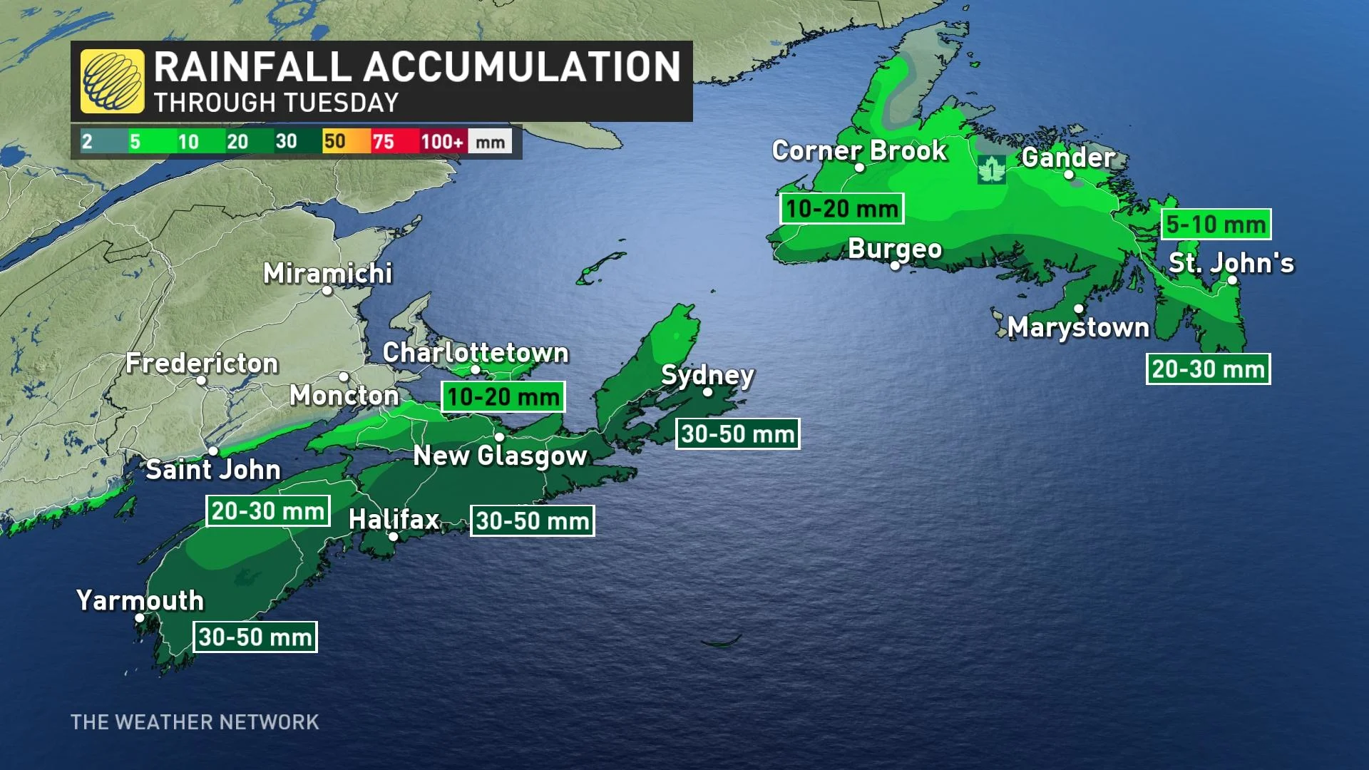 Baron - Atlantic Canada rainfall totals - Jan23