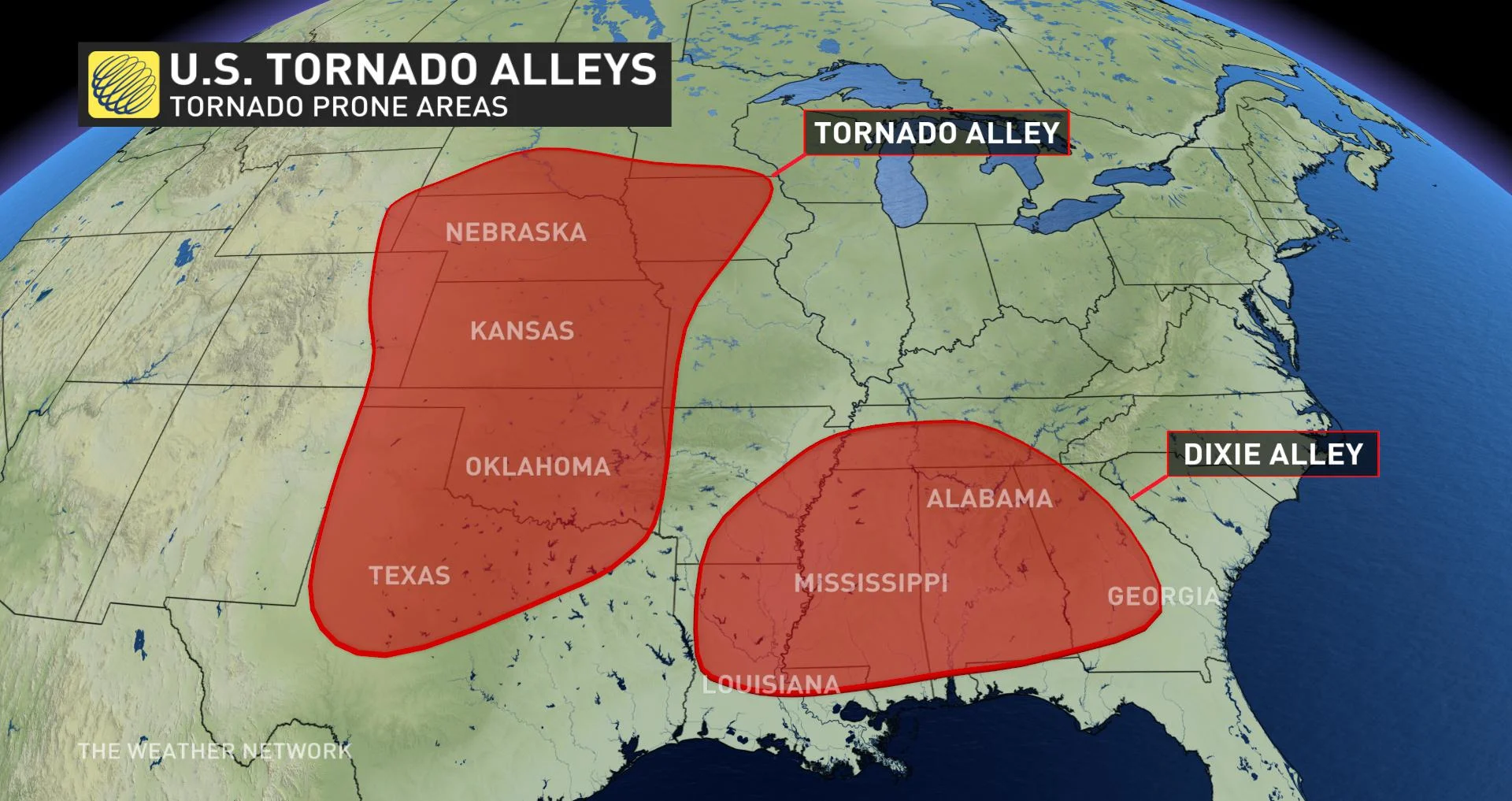 April 20, 2020 - Dixie Alley and Tornado Alley
