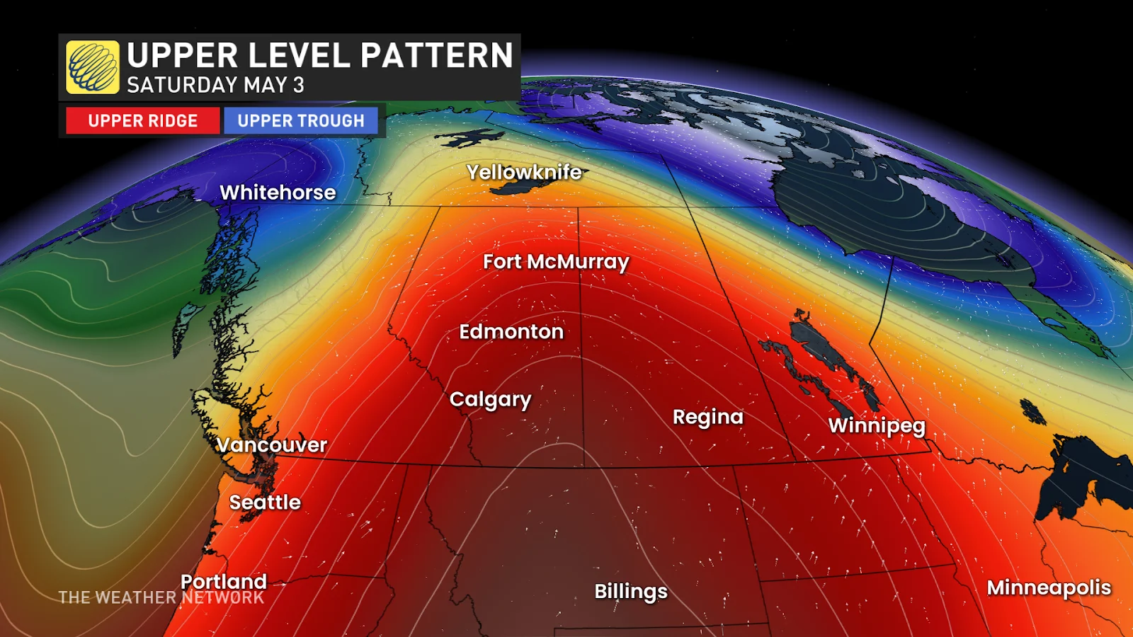 Western Canada Upper Level Pattern