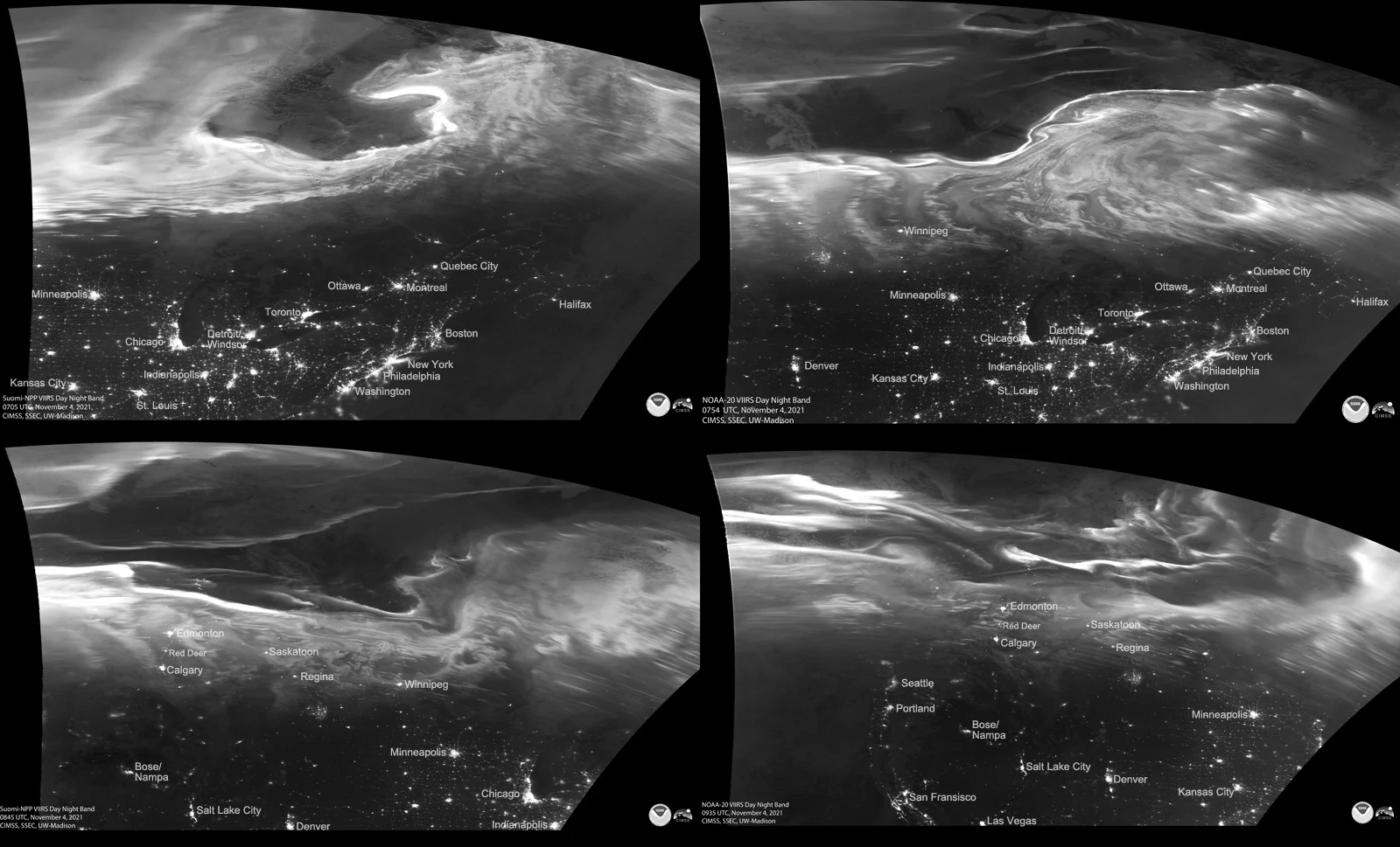 Auroras-DNB-NOAA20-VIIRS-0705-0935UTC-Nov42021-CIMSS-SSEC-UWMadison