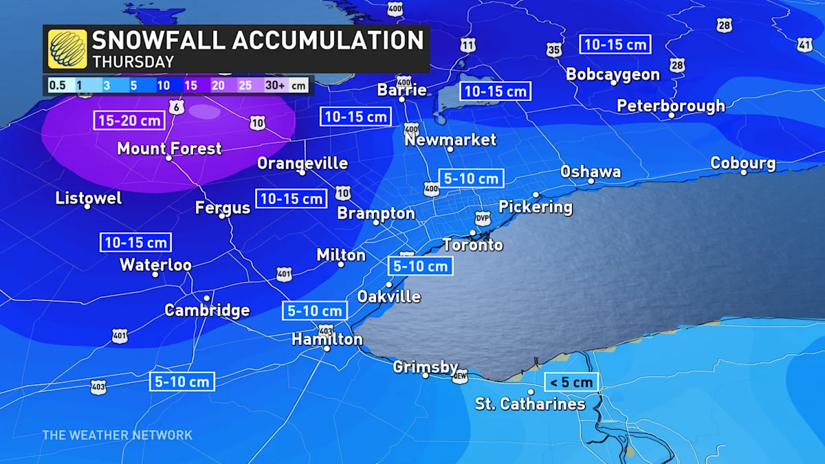 Widespread winter travel advisories as snow spreads back into Ontario