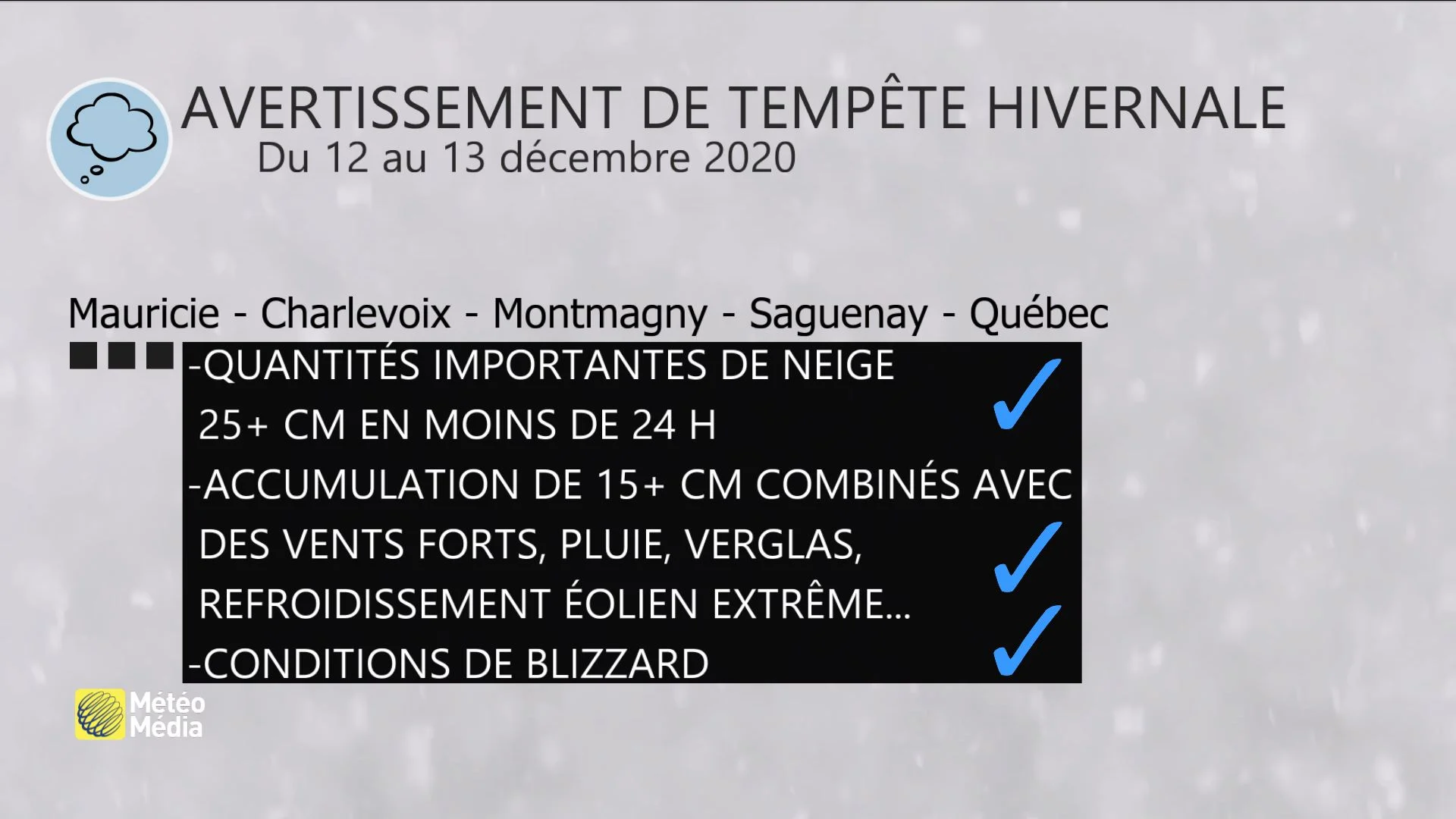 Aertissement Tempete