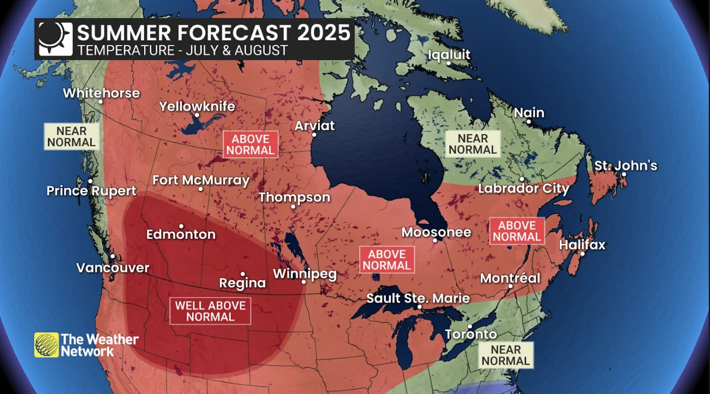 Summer 2025 update: Temperatures