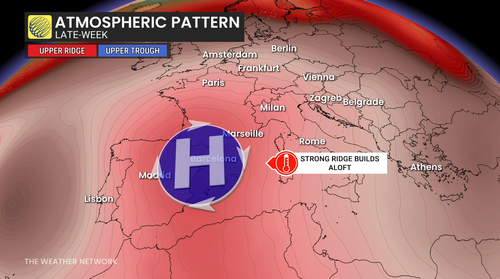 Europe Atmospheric Pattern Late Week