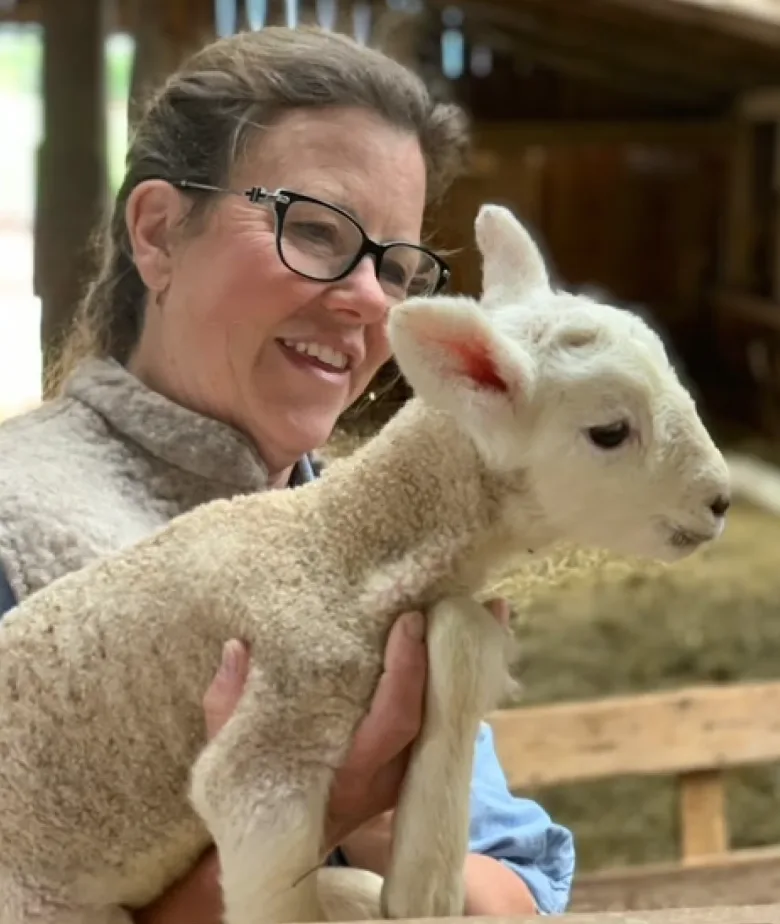 CBC: Ruth Mathewson is the owner and operator of Harmeny Woolen Mill and Woolies of Upperbrook Farm. She's also the Atlantic director of the Canadian Co-operative Wool Growers. (Ruth Mathewson)