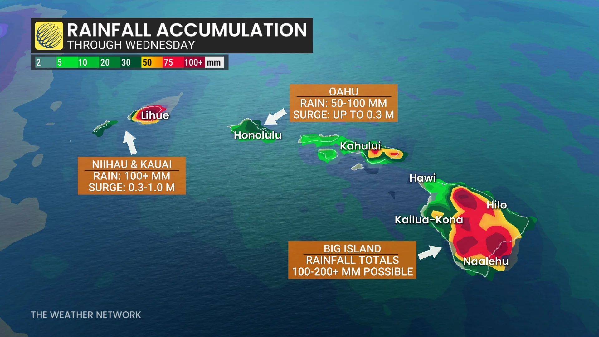 Hurricane Lowell Rainfall Surge Saturday