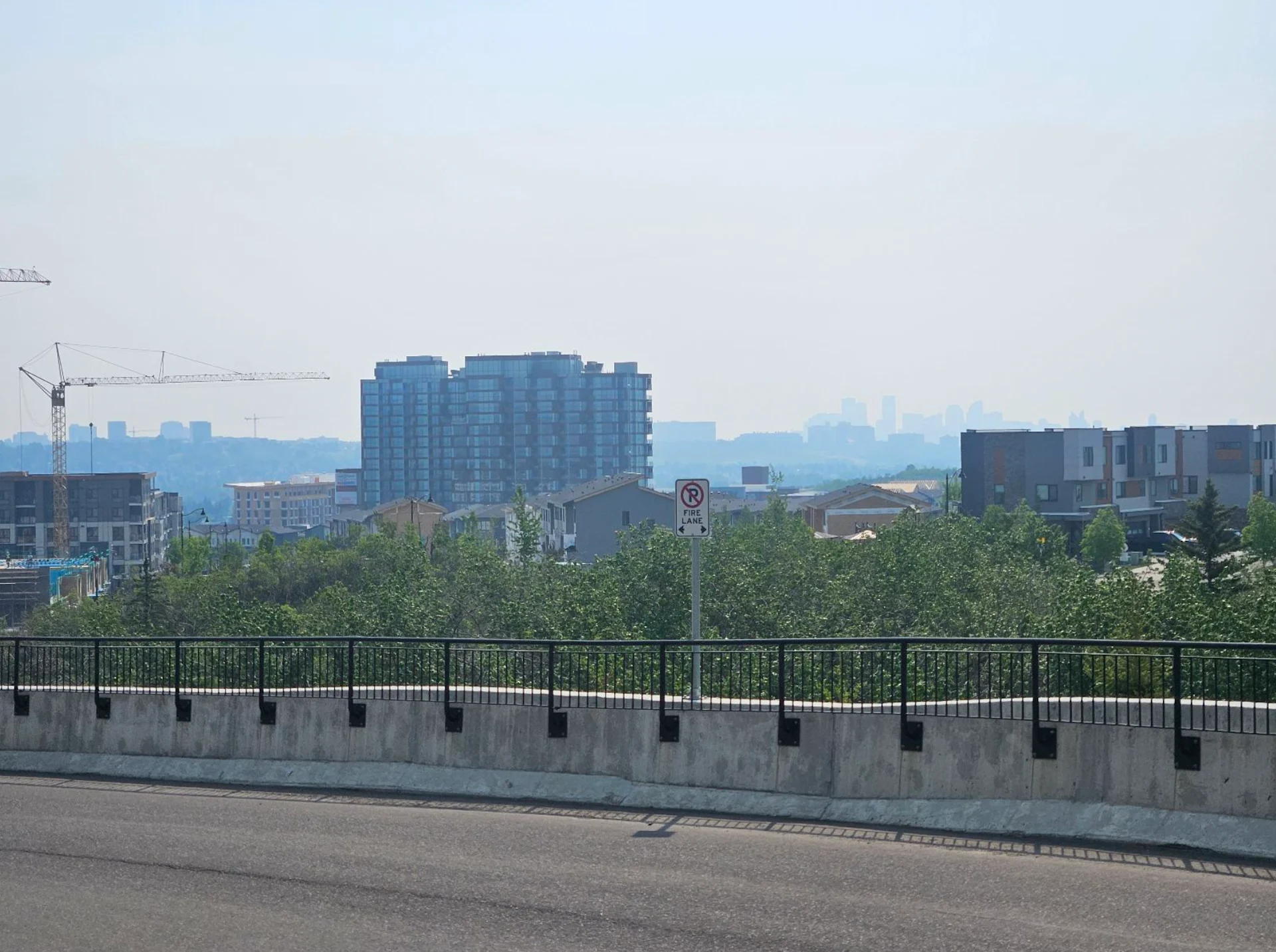 Connor O'Donovan: Wildfire smoke in Calgary, Alberta on June 8 , 2025
