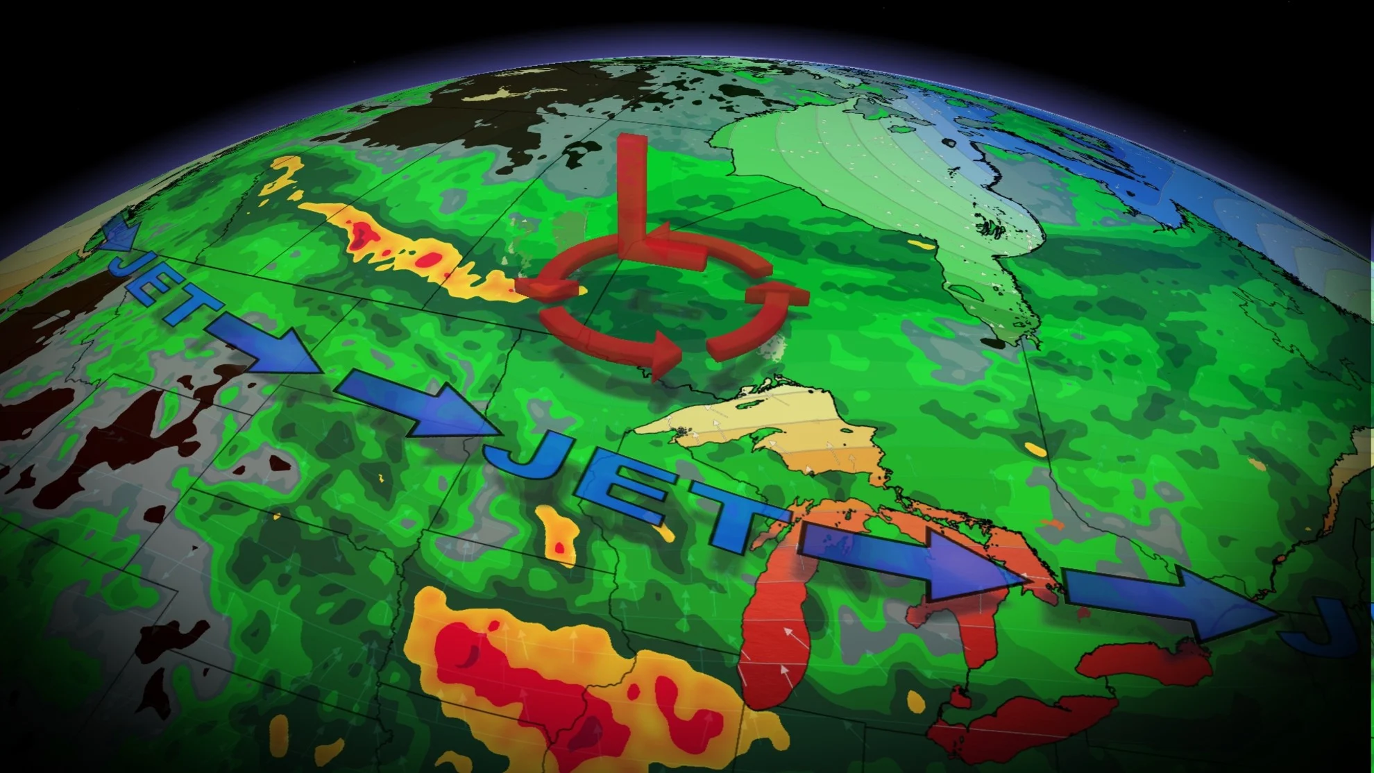 A cross-country low is threatening some heavy rain and even SNOW ahead of this Canada Day long weekend in Alberta. See it, here