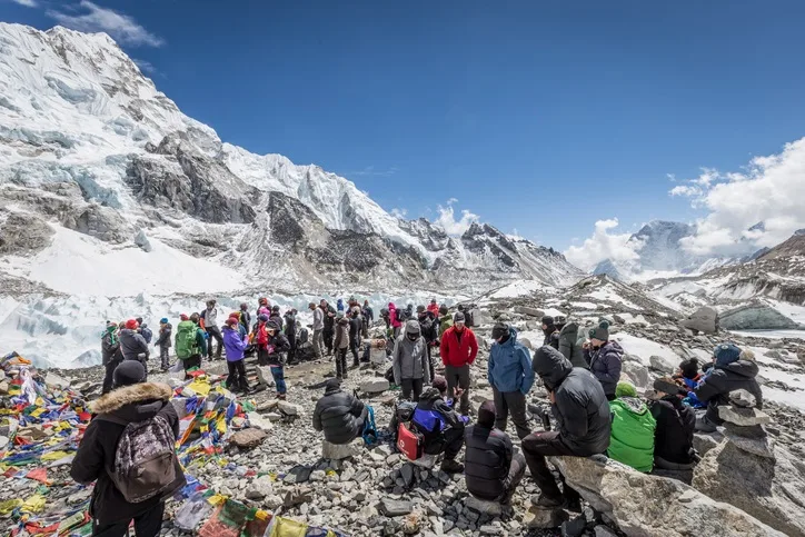 GETTY IMAGES Mount Everest basecamp