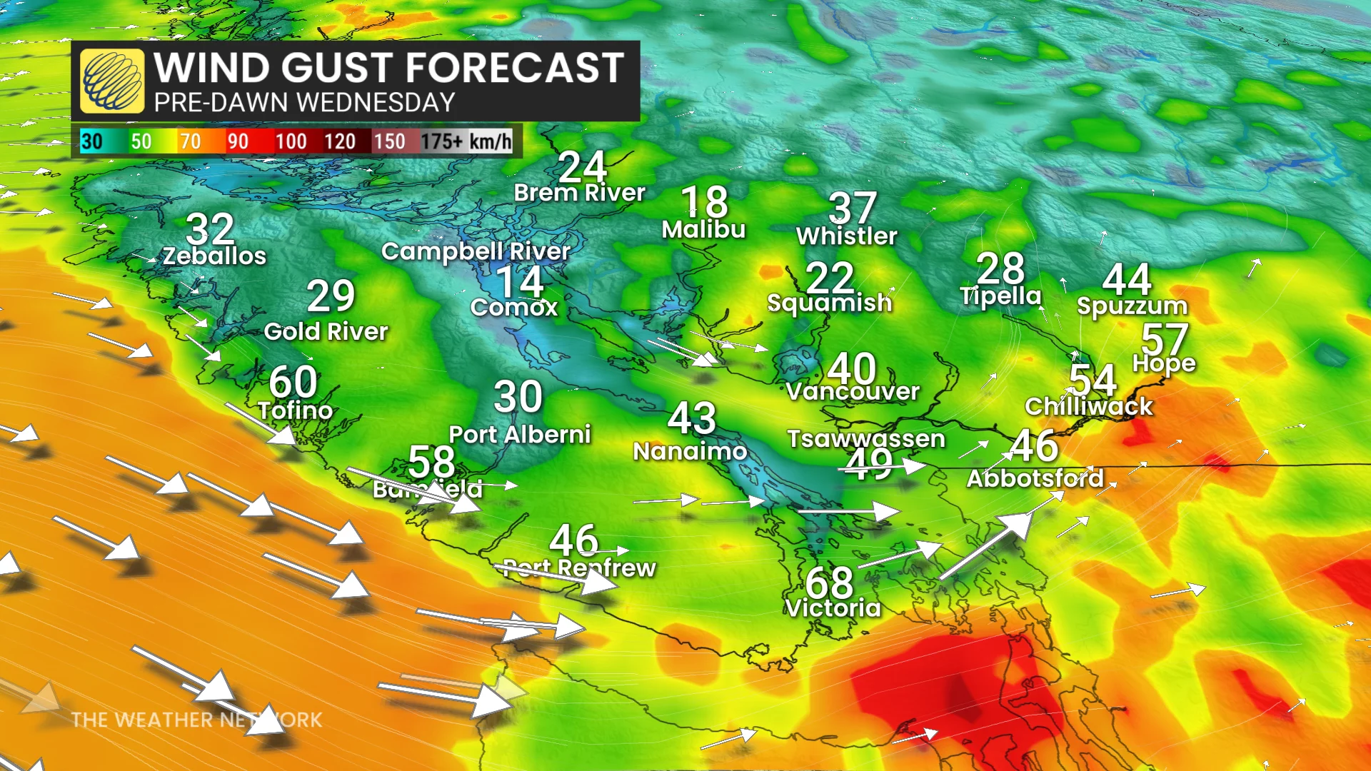 More rainfall could worsen flooding situation in B.C., winds knock out ...