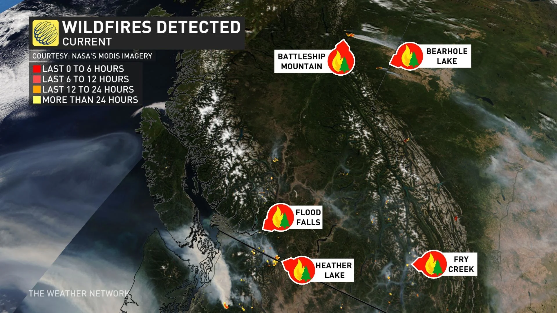 wildfires british columbia sunday