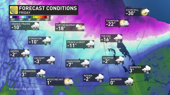 The Weather Network A Second Round Of Thundersnow In Alberta But Conditions To Improve