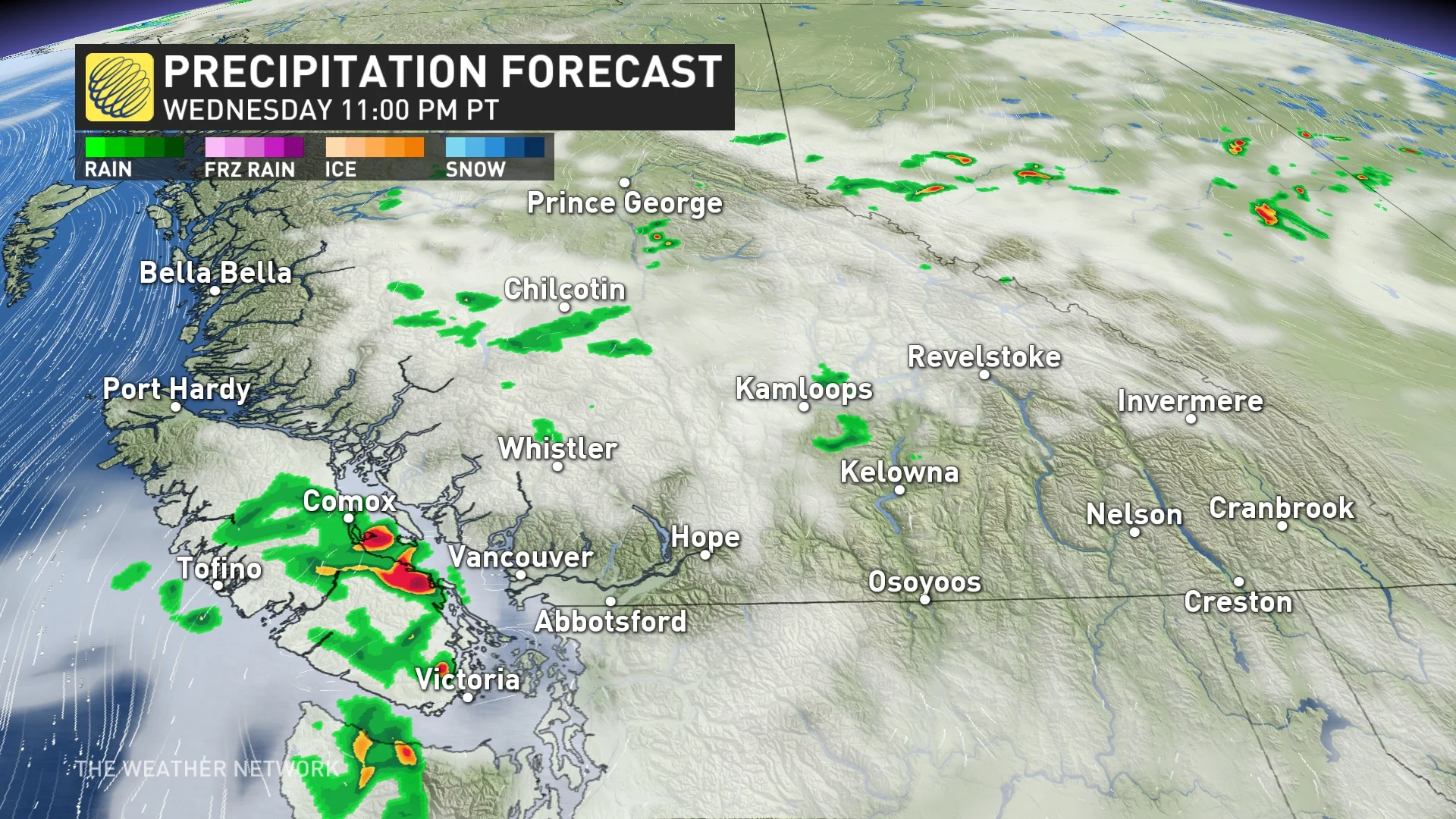 Baron - BC Wednesday precip