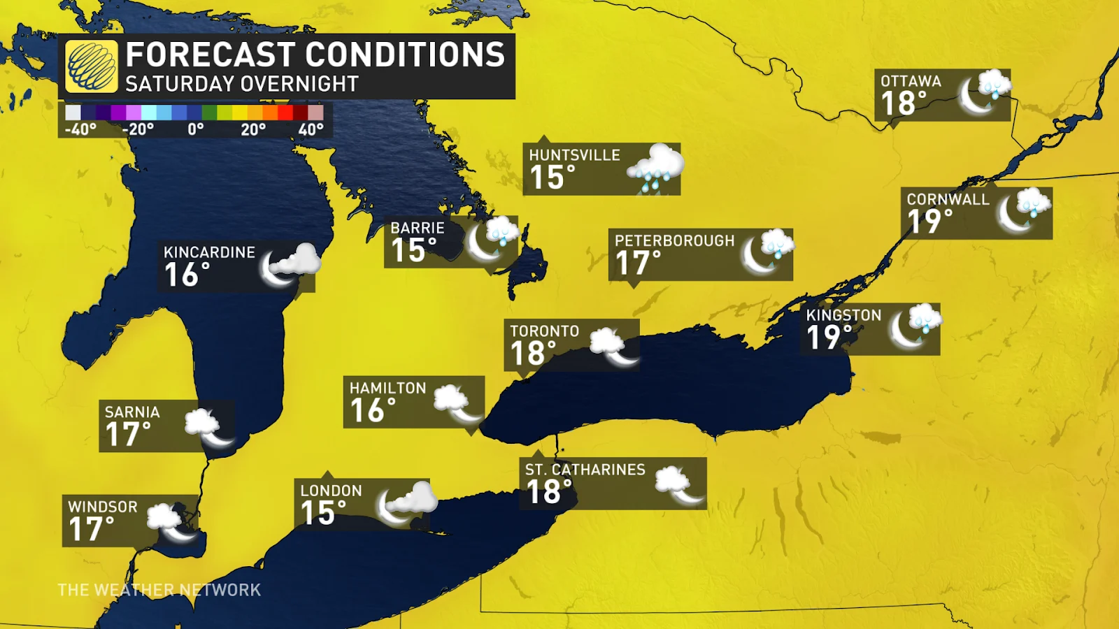 southern Ontario Saturday overnight forecast July 3 2024