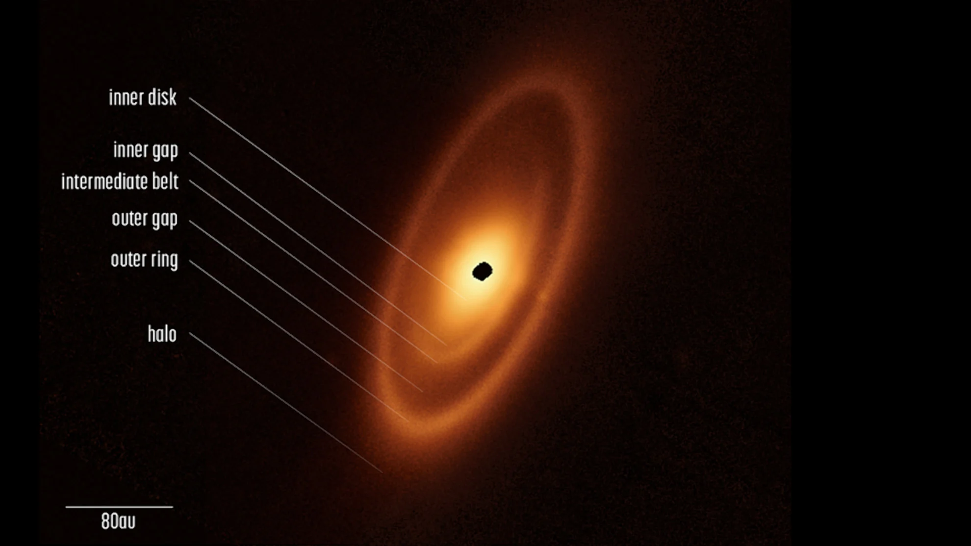 Fomalhaut debris rings - JWST STScI