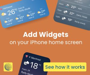 Discover and install the new weather widgets for your phone by The Weather Network.